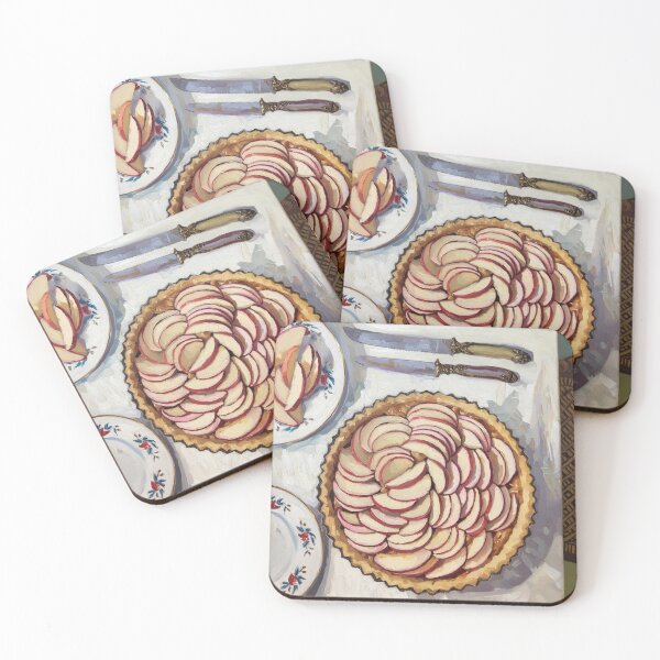 Item preview, Rustic Apple Tart Still Life Impressionist Art designed and sold by CARRAANN.