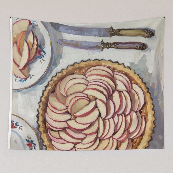 Item preview, Rustic Apple Tart Still Life Impressionist Art designed and sold by CARRAANN.