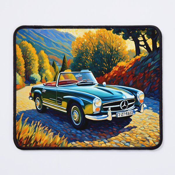 Item preview, Vintage Mercedes 190SL Classic Roadster Impressionist Art designed and sold by rgagliardi2017.