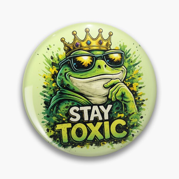 Item preview, Toxic frog King designed and sold by UnicornDreamers.
