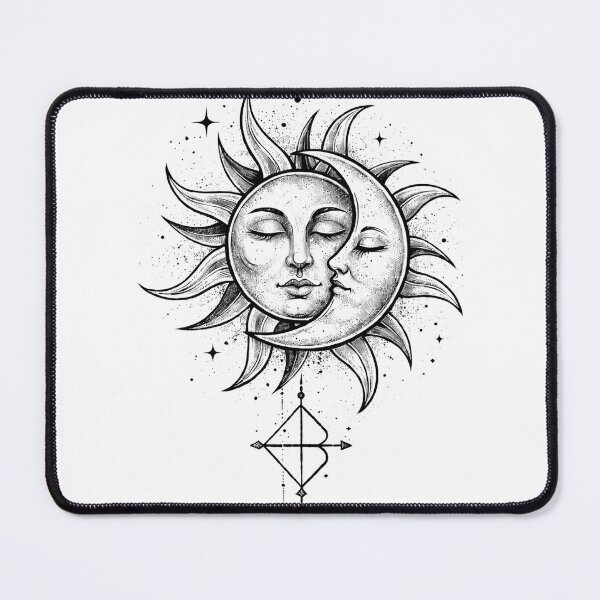 Item preview, Virgo Zodiac Sun & Moon – Minimalist Spiritual Design, Mystical Astrological Art designed and sold by orely14.