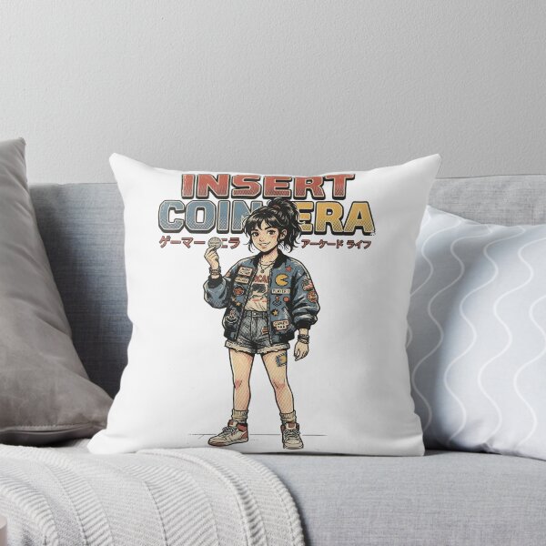 Item preview, Insert Coin Era – Retro Vintage Arcade Gamer Girl Streetwear designed and sold by Dhenin Studio.