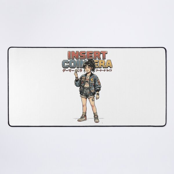 Item preview, Insert Coin Era – Retro Vintage Arcade Gamer Girl Streetwear designed and sold by Dhenin Studio.