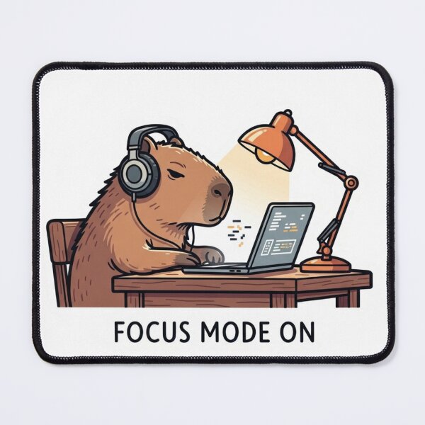 Item preview, Capybara Chill: Focus Mode? designed and sold by Capi Chill Co.