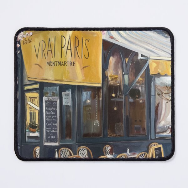 Item preview, Paris Café Corner | Spring Blossoms Street Scene designed and sold by CARRAANN.
