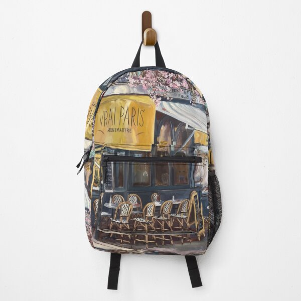 Item preview, Paris Café Corner | Spring Blossoms Street Scene designed and sold by CARRAANN.