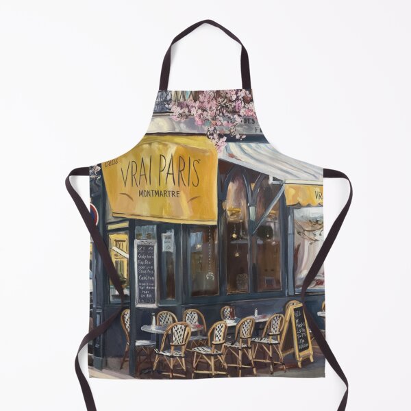 Item preview, Paris Café Corner | Spring Blossoms Street Scene designed and sold by CARRAANN.