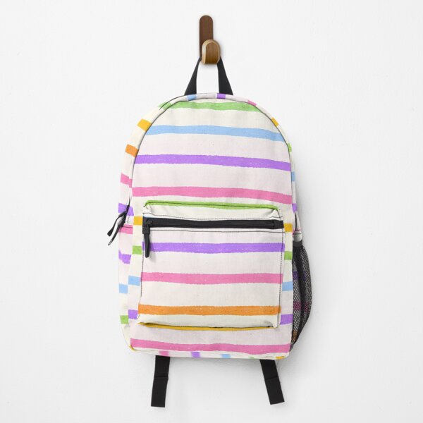 Item preview, Pastel Rainbow Crayon Stripes Pattern designed and sold by blankTeeShirt.