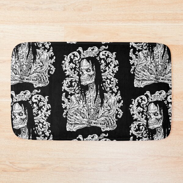 Item preview, Haunted Dark Skull Portrait – Gothic Metal Heraldic Ornament Design designed and sold by JustasVebra.