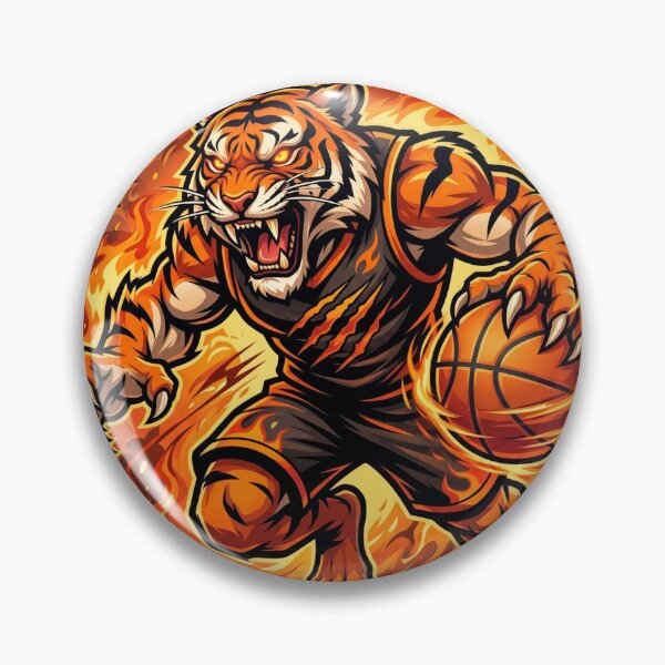 Item preview, Aggressive Tiger Basketball Mascot designed and sold by Pandora´s Box.