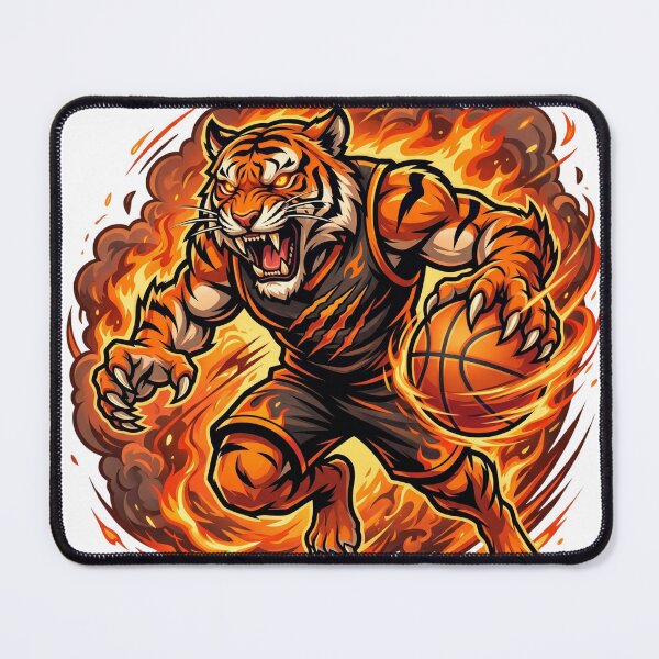 Item preview, Aggressive Tiger Basketball Mascot designed and sold by Pandora´s Box.