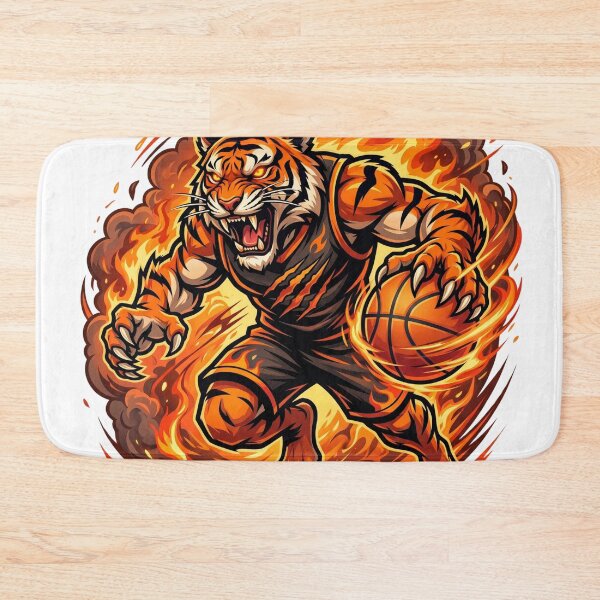 Item preview, Aggressive Tiger Basketball Mascot designed and sold by Pandora´s Box.