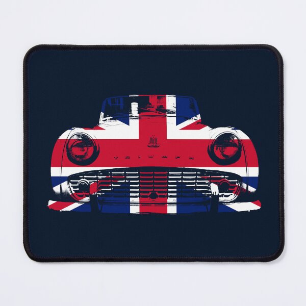 Item preview, Triumph TR3 British classic car monoblock Union Jack flag designed and sold by soitwouldseem.