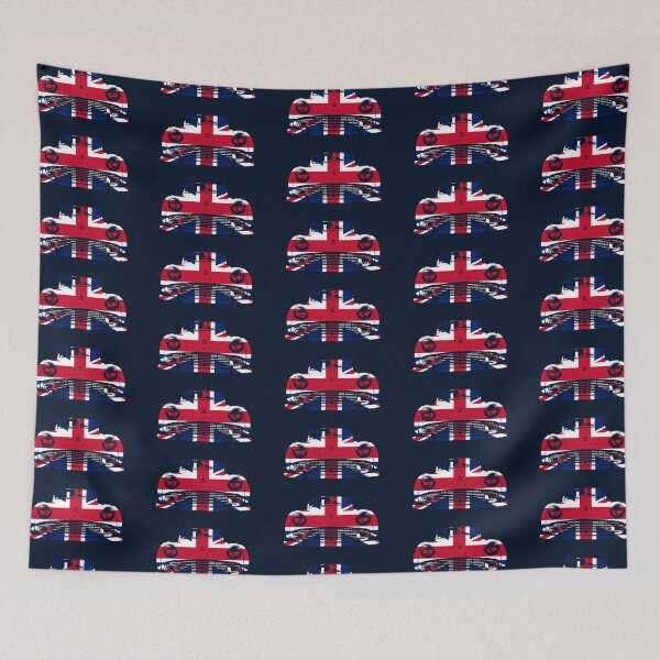 Item preview, Triumph TR3 British classic car monoblock Union Jack flag designed and sold by soitwouldseem.
