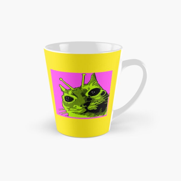 Item preview, Green Alien Cat designed and sold by PickledjoArt.