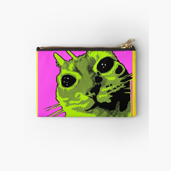 Item preview, Green Alien Cat designed and sold by PickledjoArt.