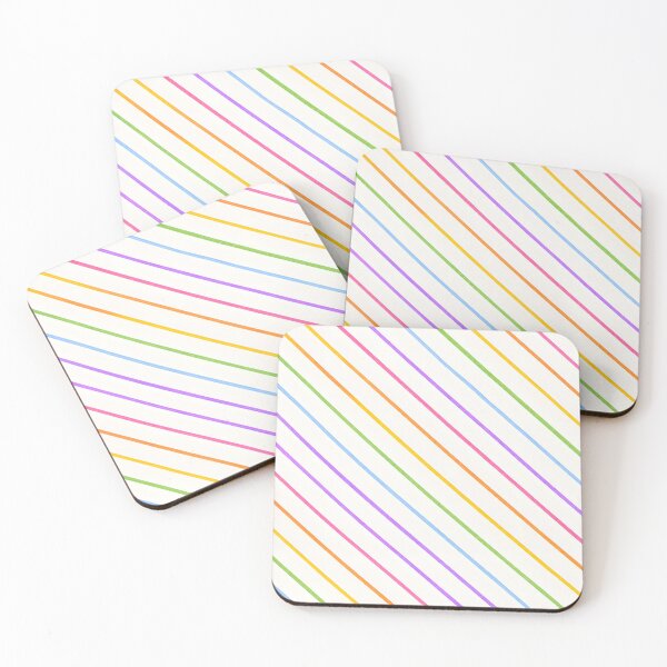 Item preview, Rainbow Diagonal Stripes Minimal Pattern designed and sold by blankTeeShirt.