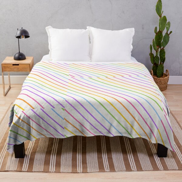 Item preview, Rainbow Diagonal Stripes Minimal Pattern designed and sold by blankTeeShirt.
