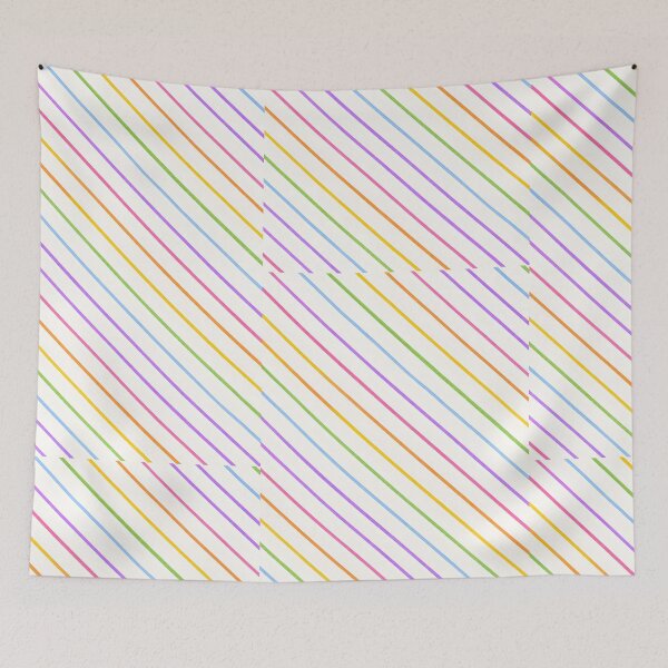 Item preview, Rainbow Diagonal Stripes Minimal Pattern designed and sold by blankTeeShirt.