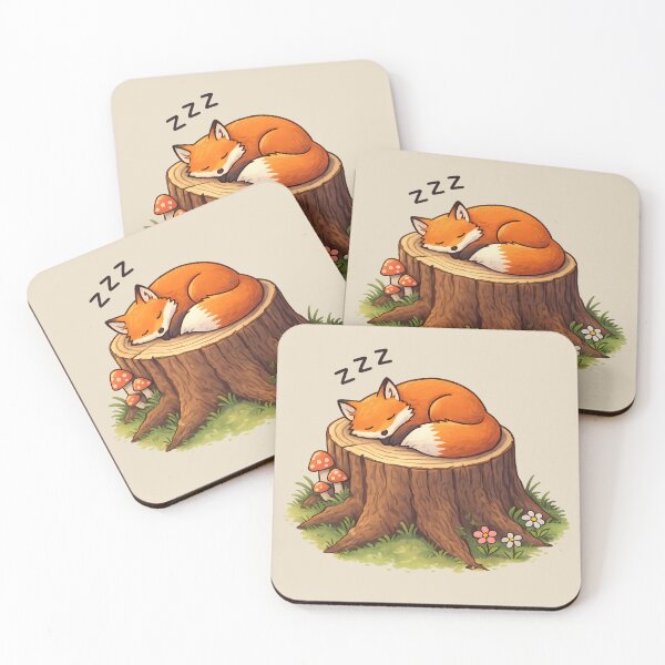 Item preview, Sleeping Fox on a Stump designed and sold by Fine & Feral.