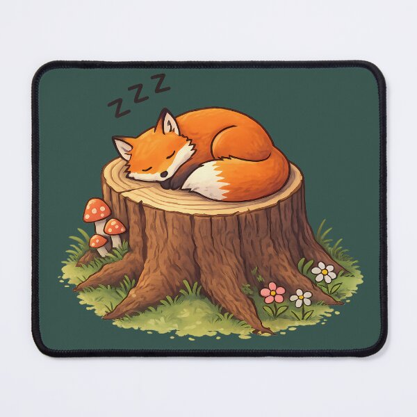 Item preview, Sleeping Fox on a Stump designed and sold by Fine & Feral.