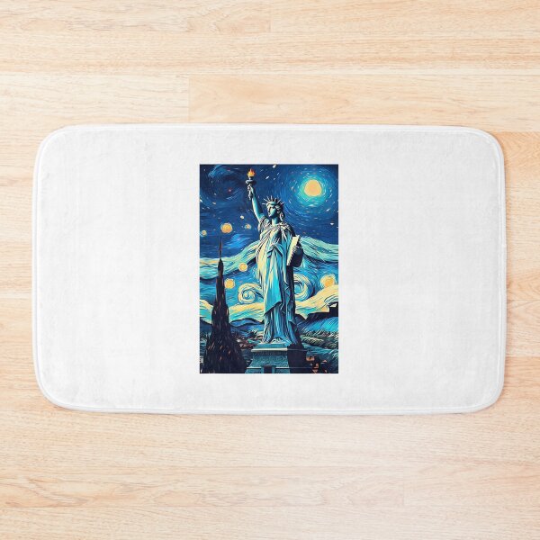Item preview, Statue of Liberty New York Van Gogh Style Starry Night designed and sold by JosephCTesterma.