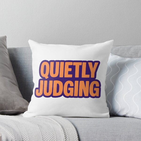 Item preview, Quietly Judging, Purple Outline Funny Quotes designed and sold by Memes N Lore .
