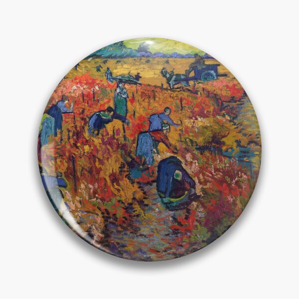 Item preview, Red Vineyard by Vincent van Gogh: Post Impressionist Fine Art Poster designed and sold by artofuniverse.