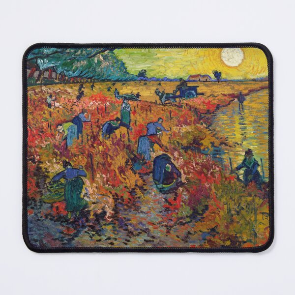 Item preview, Red Vineyard by Vincent van Gogh: Post Impressionist Fine Art Poster designed and sold by artofuniverse.
