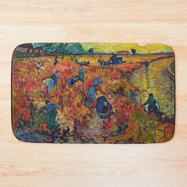 Item preview, Red Vineyard by Vincent van Gogh: Post Impressionist Fine Art Poster designed and sold by artofuniverse.
