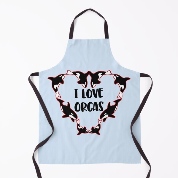 Item preview, I Love Orcas Killer Whale Heart designed and sold by Rosemarie Guieb Designs.