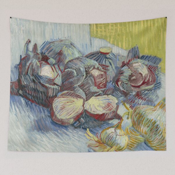 Item preview, Red Cabbages and Onions by Vincent van Gogh: Post Impressionist Kitchen Art designed and sold by artofuniverse.