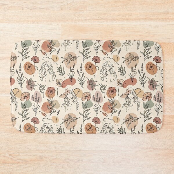 Artikelvorschau, Französische Boho-Chic-Ästhetik – Minimalistische Pariserin mit floralen Linienzeichnungen entworfen und verkauft von Ksk-Studio-Co.
