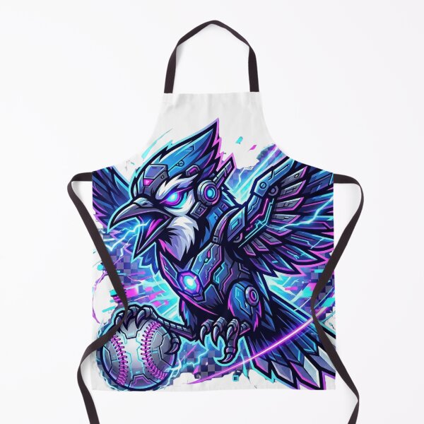 Item preview, Blue Jay Cyberpunk Mascot – Futuristic Baseball Bird designed and sold by Pandora´s Box.