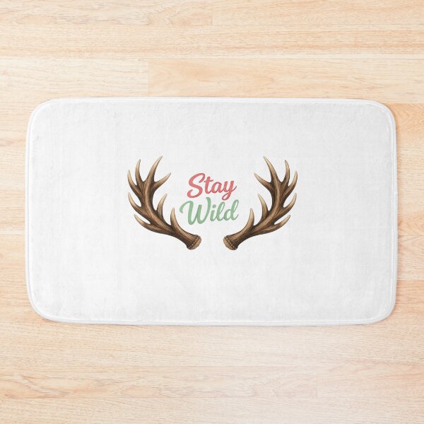 Item preview, Stay Wild – Natural Deer Antlers Design designed and sold by Ajwaj.