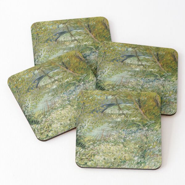 Item preview, River Bank in Springtime by Vincent van Gogh: Post Impressionist Landscape Poster designed and sold by artofuniverse.