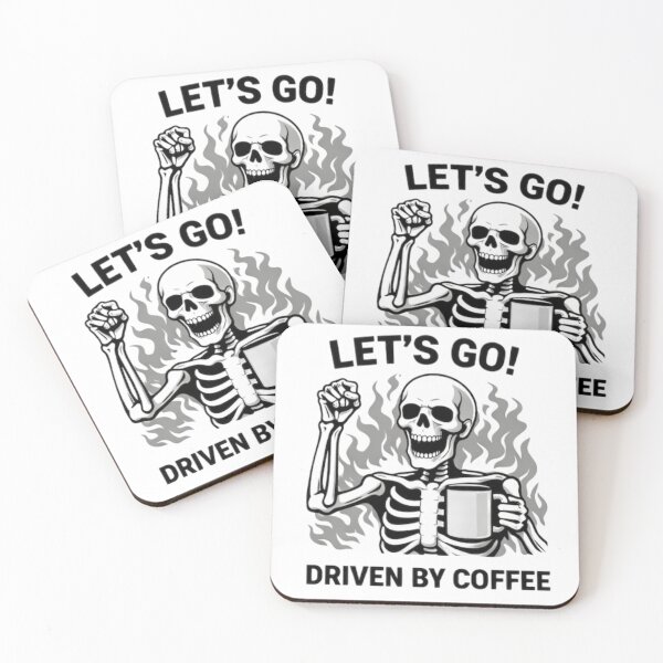 Item preview, Coffee Driven Skeletal Motivator designed and sold by NoriudaR.