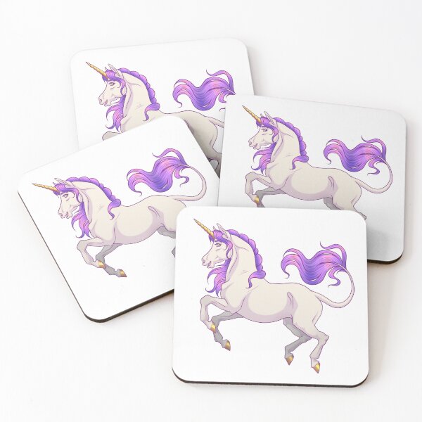 Item preview, Cute Purple Shiny Unicorn designed and sold by BlueEquineWorks.