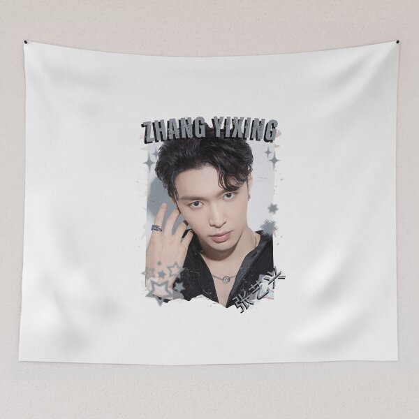Item preview, Zhang Yixing (张艺兴) Chinese Actor Cdrama Chinese Entertainment Black and White Collage Digital Art Portrait designed and sold by AJUNICE STUDIO.