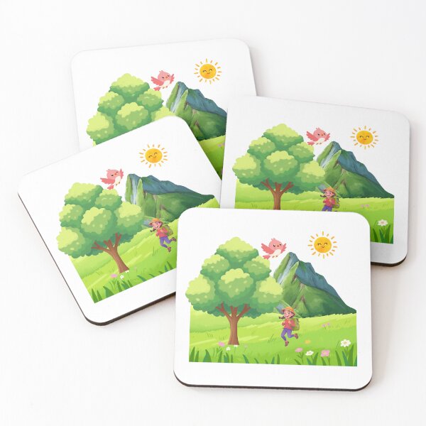 Item preview, Cute Nature Adventure Kid Cartoon Illustration designed and sold by Cutethings3.