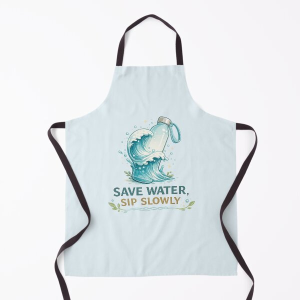 Item preview, Save Water Sip Slowly – Ocean Inspired Eco Design | Minimal Aesthetic Earth Day Gift designed and sold by warlistop.