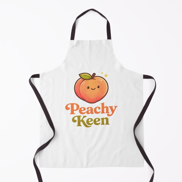 Item preview, Peachy Keen – Cute Peach Pun designed and sold by EastEndTownie.