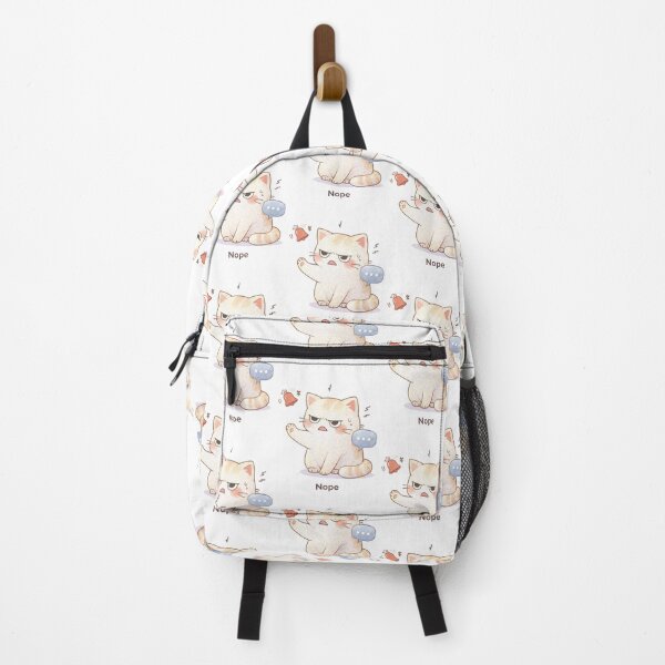 Item preview, Nope Cat | Overstimulated Cute Kawaii Aesthetic | Relatable Stress Mood Design designed and sold by The Mood Index.