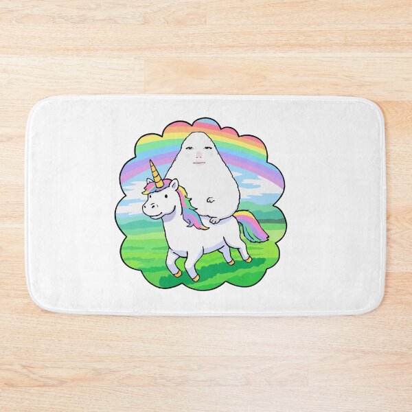 Item preview, BTW Ausistic Cursed Blob on Rainbow Unicorn designed and sold by PickledjoArt.