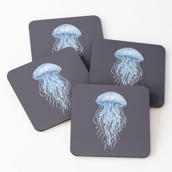Item preview, Watercolor Jellyfish Print – Ocean Wall Art for Beach House Decor designed and sold by VoglR.