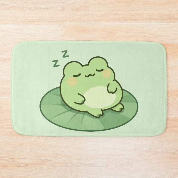 Item preview, Cute Sleeping Frog on Lily Pad designed and sold by AkriDesigns.