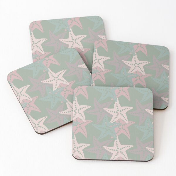 Item preview, Pastel Starfish Pattern – Cute Coastal Ocean Aesthetic Seamless Design designed and sold by Artsy Corner.