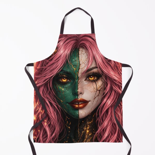 Item preview, Split Face Demon Goddess – Gothic Fantasy Dark Beauty Art designed and sold by TheHorsemanRidesAgain.