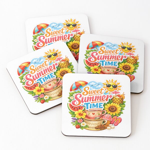 Item preview, Sweet Summer Time – Vibrant Tropical Sticker Design designed and sold by MyTutina.