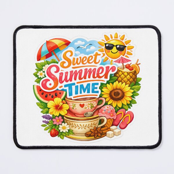 Item preview, Sweet Summer Time – Vibrant Tropical Sticker Design designed and sold by MyTutina.